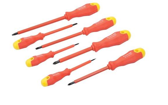Silverline 993043 Insulated Soft Grip Screwdriver Set 7PCE