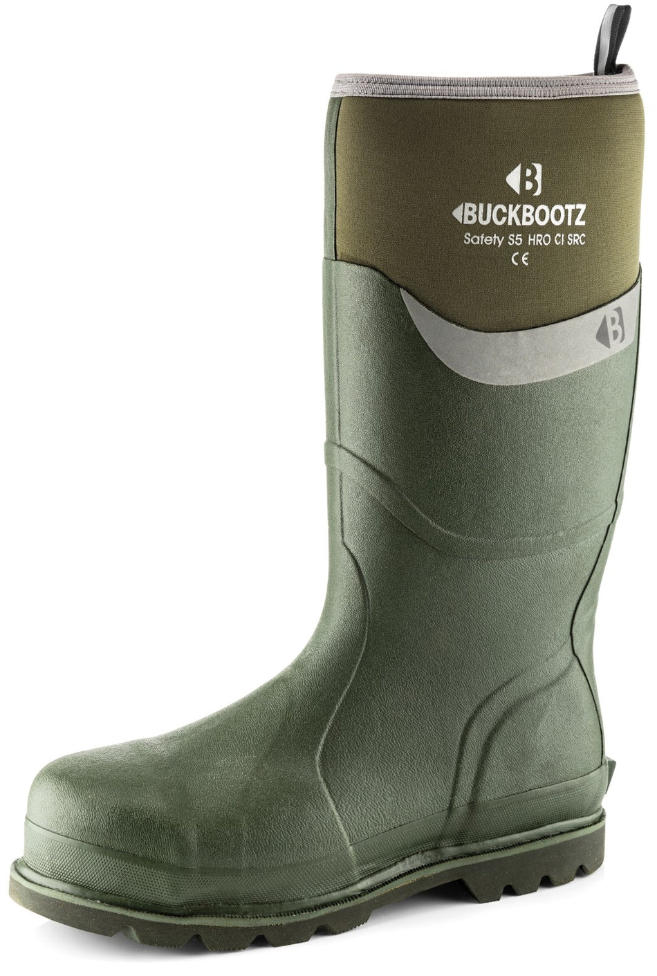 Buckler Boots S5 Safety Wellington Boot Green Size 8 BUC BBZ6000GR 42