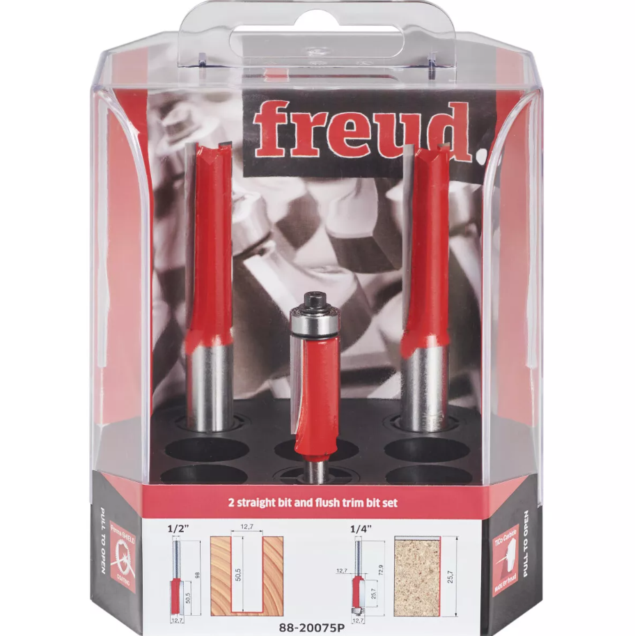 Freud F03FR04370 1/2in 1/4in Router Bit Set 3 Pack – Campbell Miller Tools