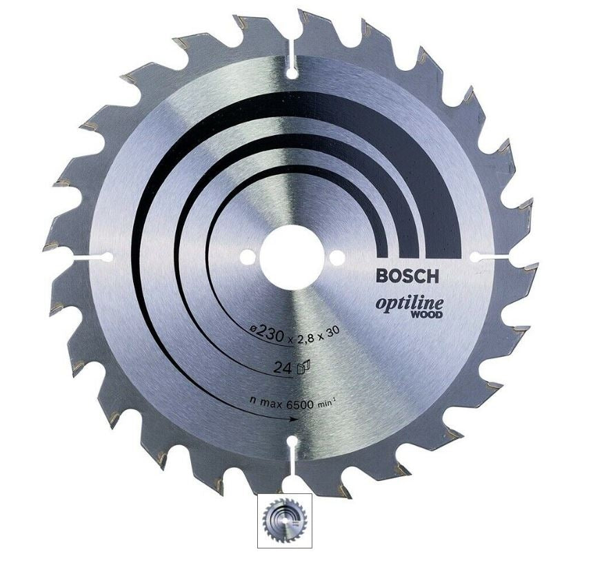 Bosch Optiline Wood circular saw blade 230 x 30 x 24mm 2608640627