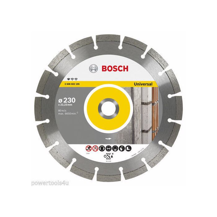 Bosch Diamond Cutting Disc Professional for Universal 230 x 22.23mm 2608602195 